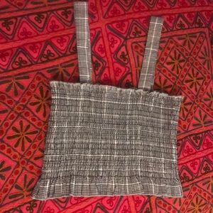 NWOT Kendall and Kylee plaid crop top